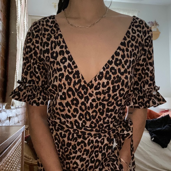 LIKELY Animal Print Leopard Wrap Dress - Picture 9 of 14